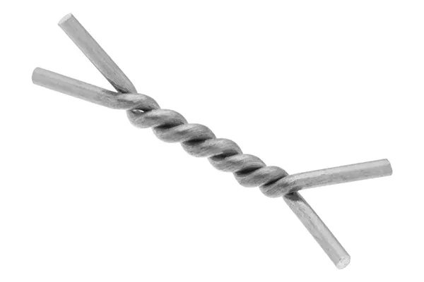 Biopsy site marker on white background